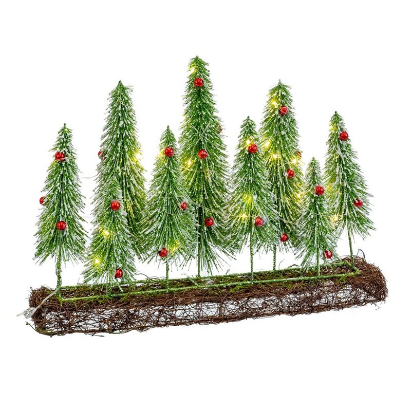 Décorations de Noël Marron Vert Plastique 46 x 10 x 36 cm