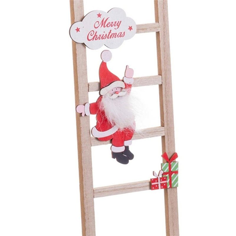 Image secondaire de Décorations de Noël Multicouleur Bois Escalier Père Noël 12 x 1,8 x 42 cm