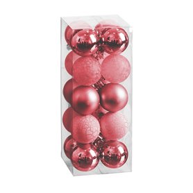 Boules de Noël Rouge 5 x 5 x 5 cm (20 Unités)