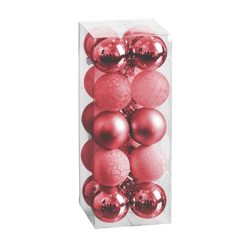 Boules de Noël Rouge 5 x 5 x 5 cm (20 Unités)