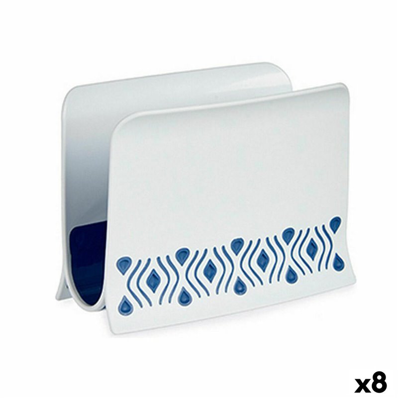 Porte-Serviettes Stefanplast Tosca Bleu Plastique 8,8 x 11 x 15 cm (8 Unités)