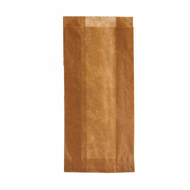 Image secondaire de Ensemble de sacs alimentaires réutilisables Compostable 10 x 34 cm Marron Cellulose (28 Unités)