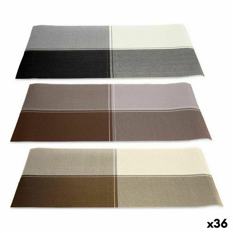 Dessous de plat Carreaux 45 x 30 x 0,1 cm (36 Unités)