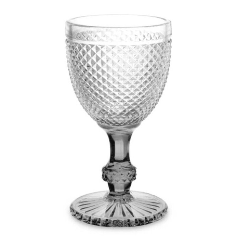 Image secondaire de Verre de vin Diamant Transparent Anthracite verre 330 ml (6 Unités)