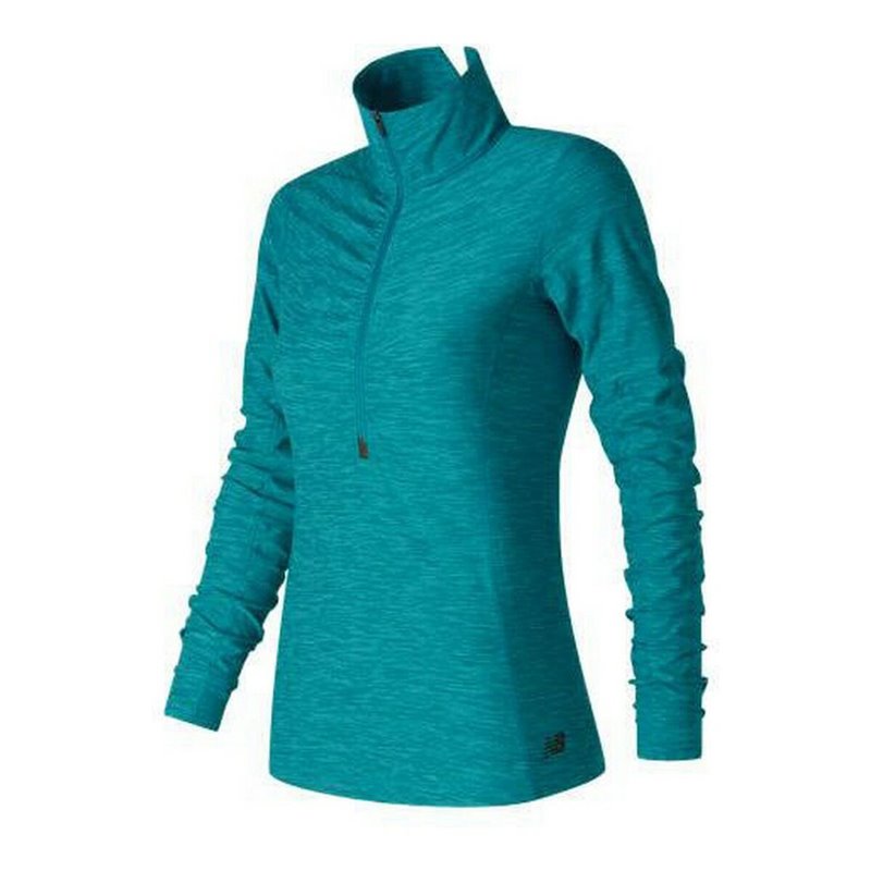 Tee-Shirt Manches Longues Femme New Balance WT71102 Vert (XS)