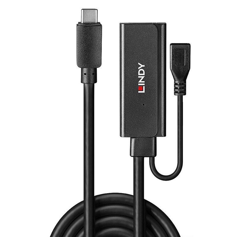 Image secondaire de Lindy 43352 hub & concentrateur USB 3.2 Gen 1 (3.1 Gen 1) Type-C 5000 Mbit/s Noir