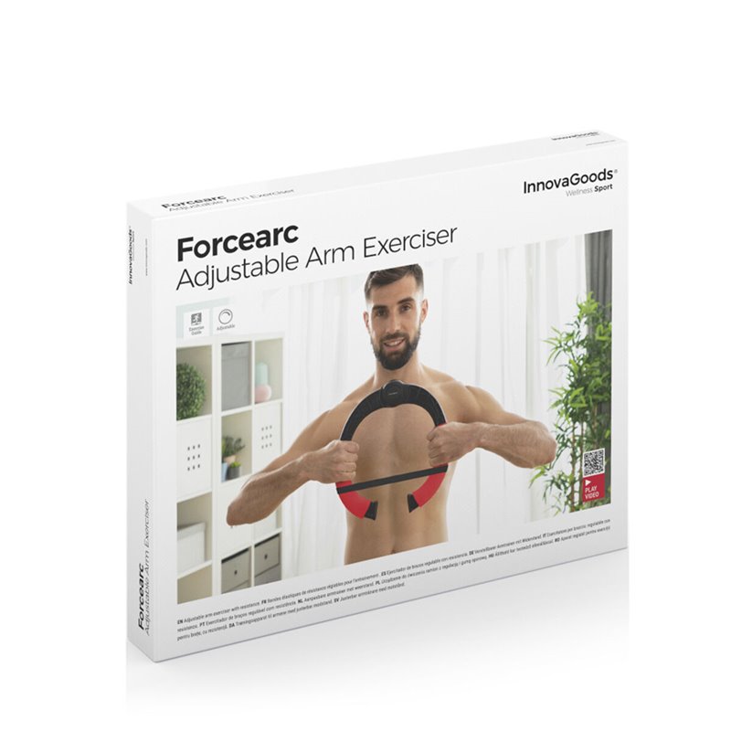 Image secondaire de Appareil de Musculation pour Bras Réglable avec Résistance et Guide d´Exercices Forcearc InnovaGoods