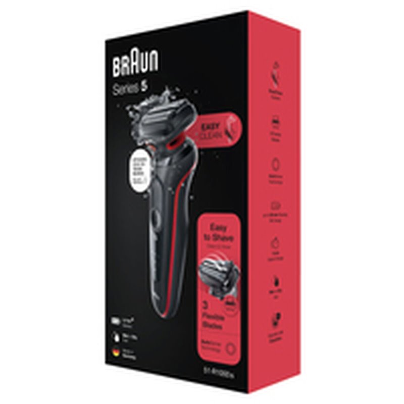 Image secondaire de Braun Series 5 50-R1000s Rasoir à grille Noir, Rouge