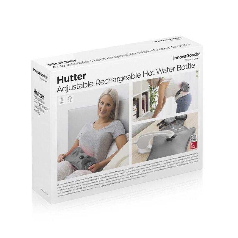 Image secondaire de Bouillotte d'eau chaude réglable rechargeable Hutter InnovaGoods Gris 400 W