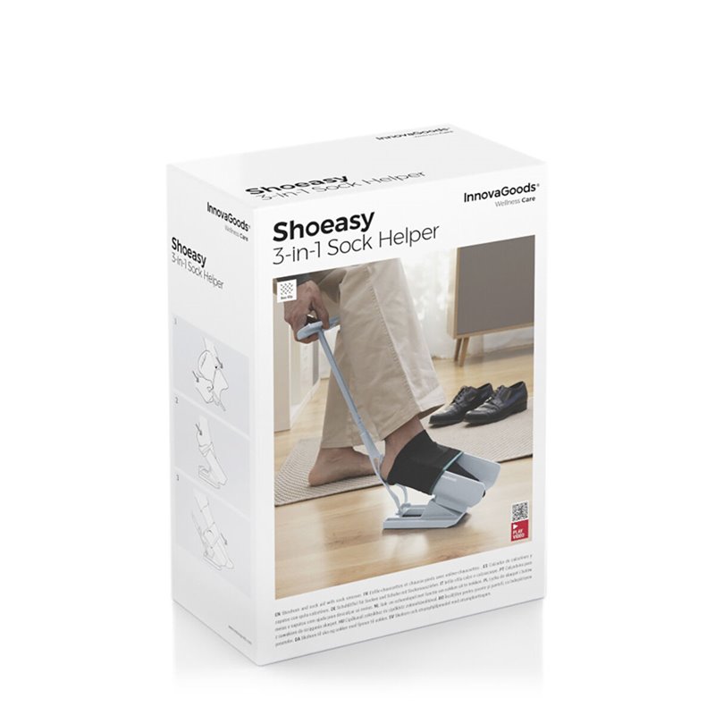 Image secondaire de Chausse-Pieds pour Chaussures et Chaussettes avec Enlève-chaussettes Shoeasy InnovaGoods