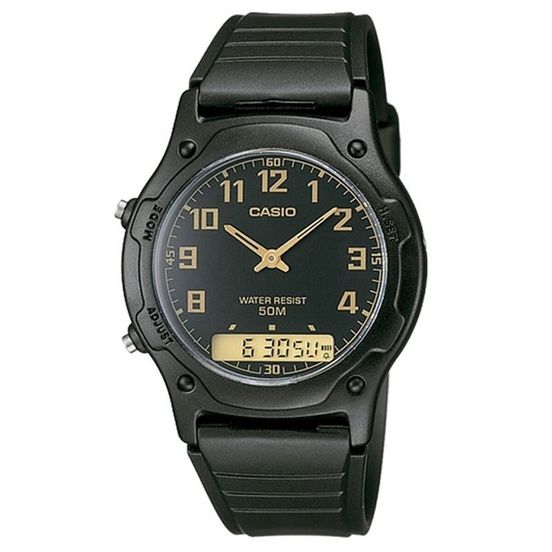 Montre Unisexe Casio AW-49H-1BVEF Noir (Ø 39 mm)