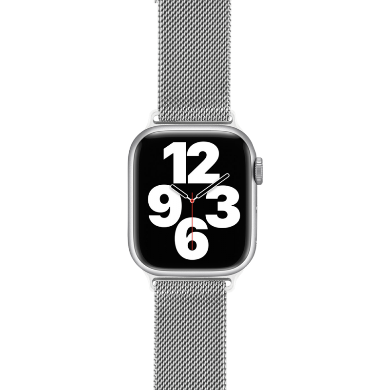 Image secondaire de Bracelet Milanais Acier pour Apple Watch 38-40-41mm Argent Bigben