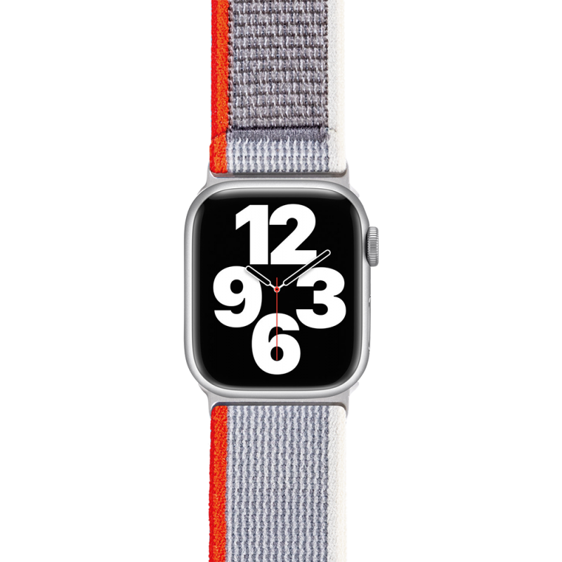 Image secondaire de Bracelet Trail pour Apple Watch 38-40-41mm Gris et Rouge Bigben