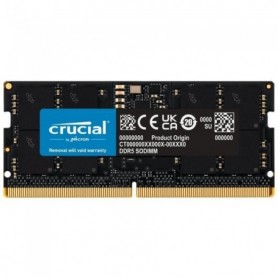 Mémoire RAM - CRUCIAL - DDR5-4800 SODIMM - 16 Go (CT16G48C40S5)