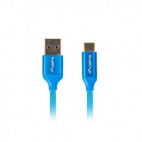 Câble USB A vers USB C Lanberg Quick Charge 3.0 Bleu 1,8 m