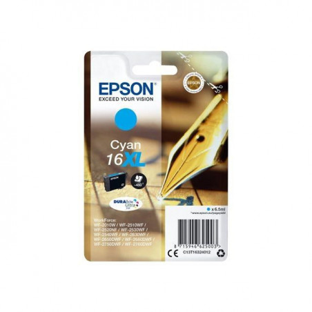 EPSON Cartouche T1632 - Stylo Plume - Cyan XL 28,99 €