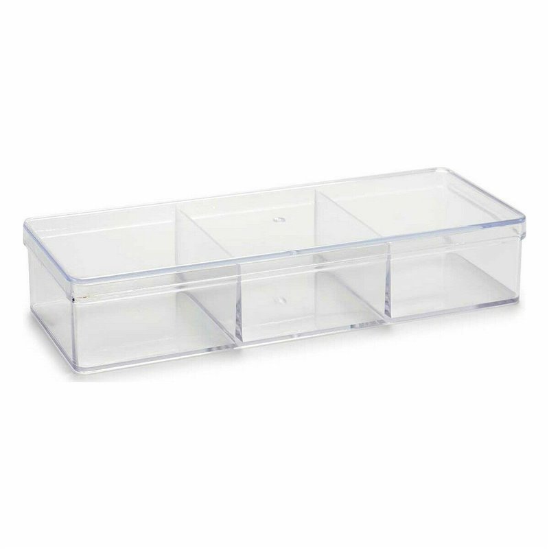 Image secondaire de Organisateur Transparent Plastique 20 x 3,5 x 7 cm (12 Unités)