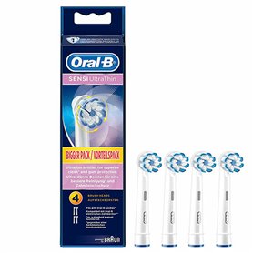 Rechange brosse à dents électrique Oral-B Sensi Ultrathin Blanc (4 pcs
