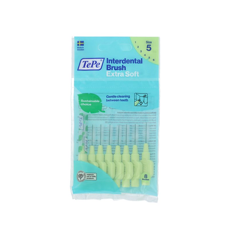 Brosses interdentaires Tepe 0,8 mm Vert Super doux (8 Pièces)