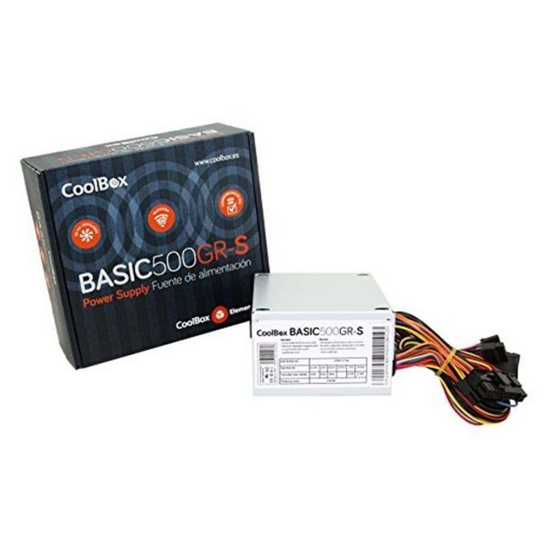 Image secondaire de Coolbox BASIC500GR-S unité d'alimentation d'énergie 500 W 20+4 pin ATX SFX Blanc