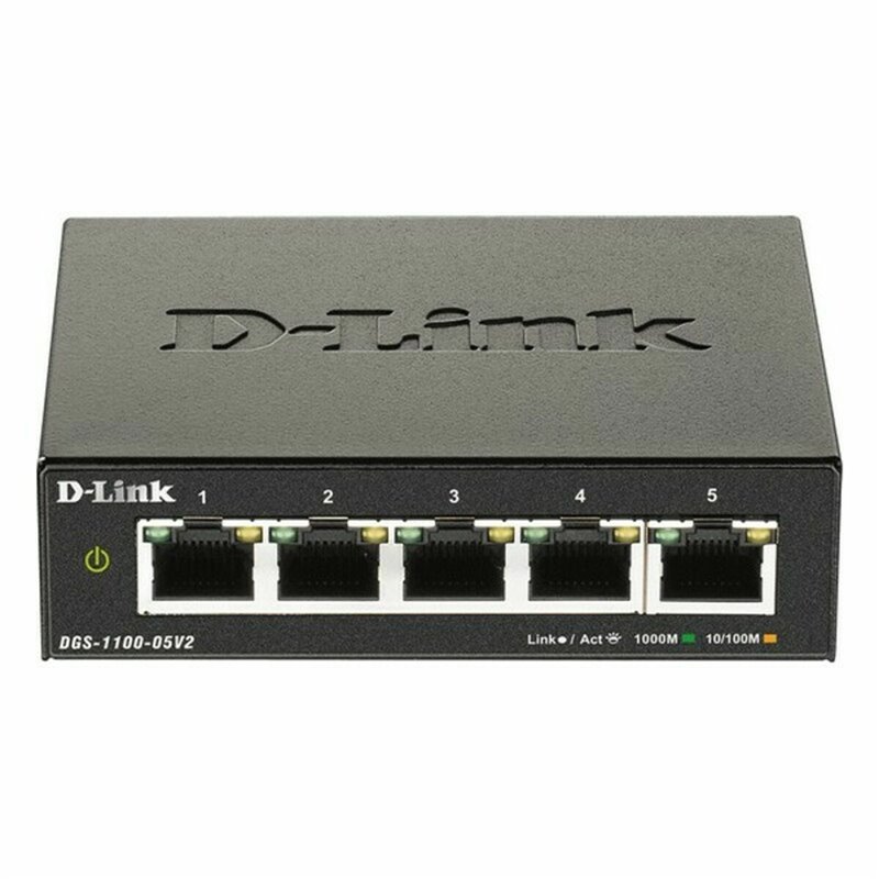 D-Link DGS-1100-05V2 commutateur réseau Géré L2 Gigabit Ethernet (10/100/1000) Noir