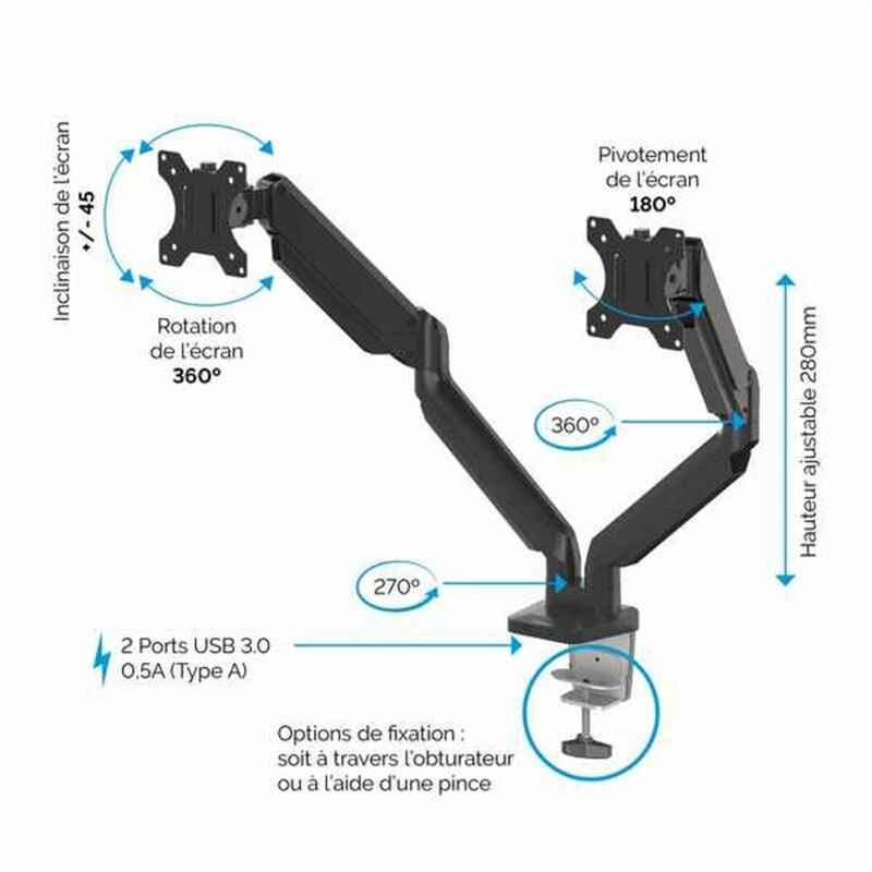 Image secondaire de Fellowes Platinum Series Bras porte-écrans double