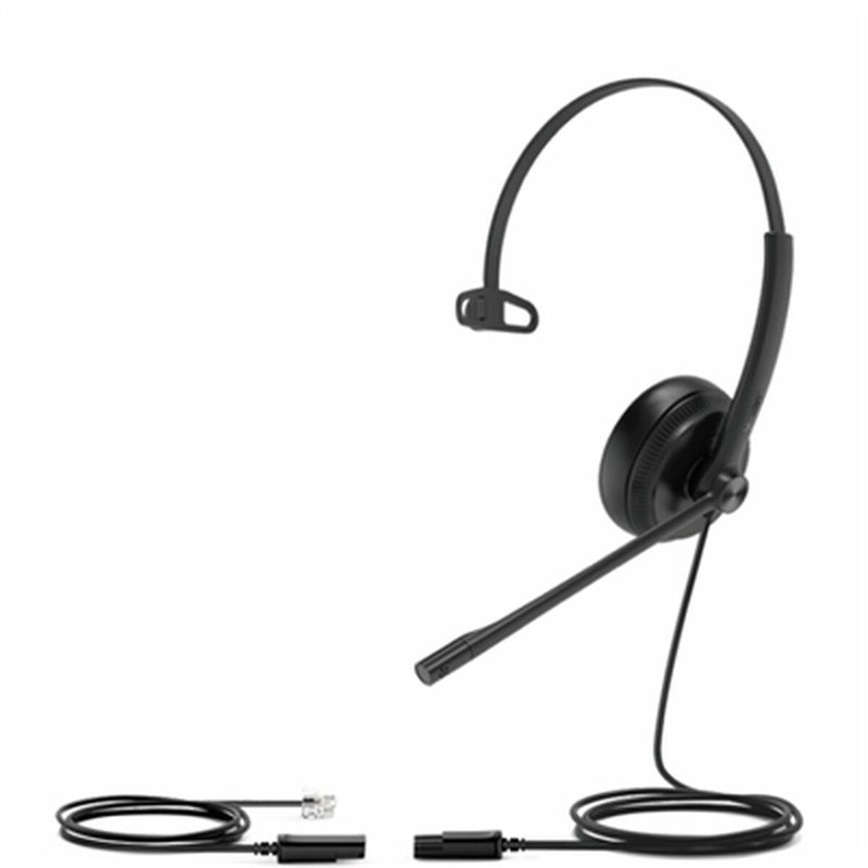 Yealink YHS34 Lite Mono Casque Avec fil Arceau Bureau/Centre d'appels Noir