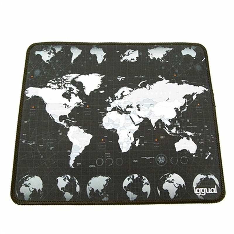 Iggual IGG317310 tapis de souris Tapis de souris de jeu Noir, Blanc