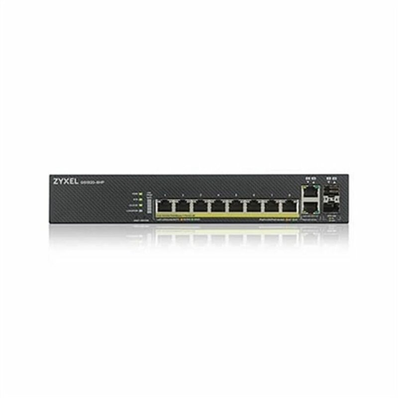 Image secondaire de Zyxel GS1920-8HPV2 Géré Gigabit Ethernet (10/100/1000) Connexion Ethernet, supportant l'alimentation via ce port (PoE) Noir