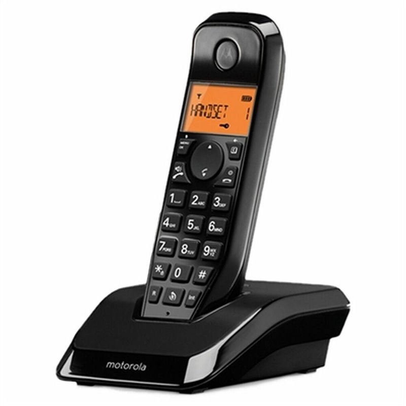 Motorola S1201 Téléphone DECT Identification de l'appelant Noir