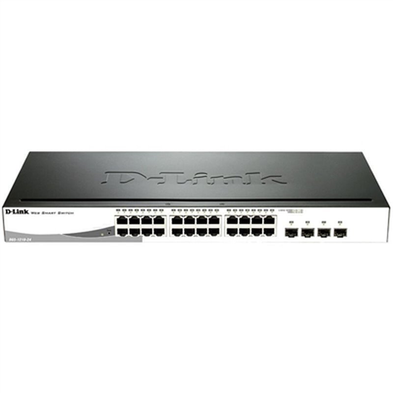 D-Link DGS-1210-24 Géré L2 Gigabit Ethernet (10/100/1000) 1U Noir