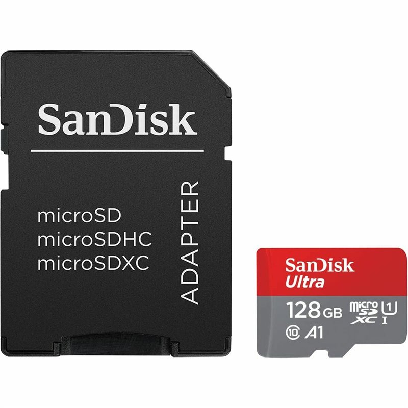 Image secondaire de Carte Mémoire Micro SD avec Adaptateur SanDisk Ultra Noir 128 GB UHS-I