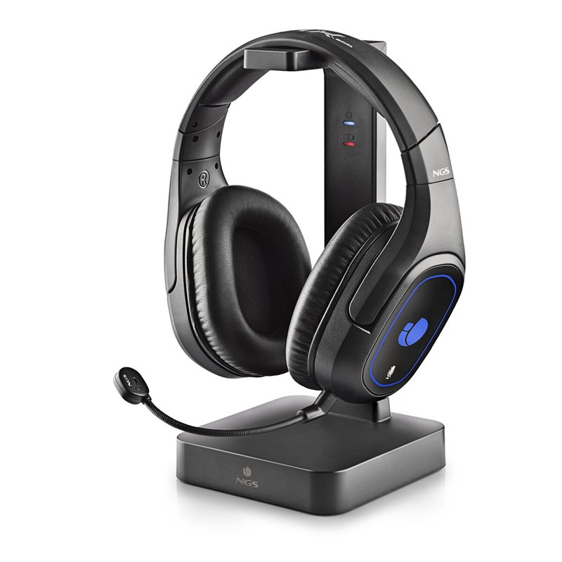 NGS GHX-600 Casque Avec fil &sans fil Arceau Jouer Micro-USB Noir