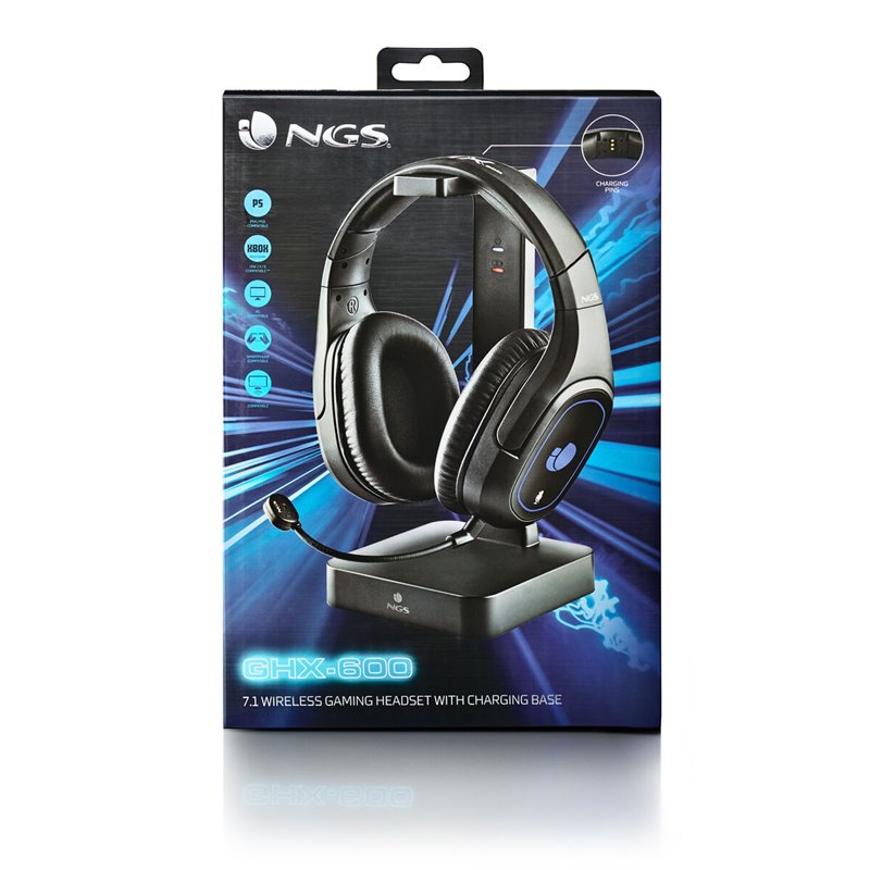 Image secondaire de NGS GHX-600 Casque Avec fil &sans fil Arceau Jouer Micro-USB Noir