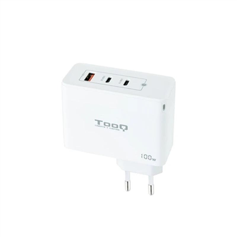 Tooq TQWC-GANQC2PD100W chargeur d'appareils mobiles Universel Blanc Secteur Intérieure