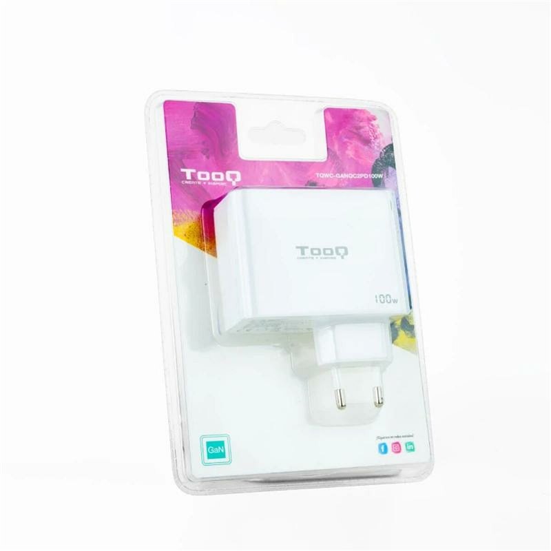 Image secondaire de Tooq TQWC-GANQC2PD100W chargeur d'appareils mobiles Universel Blanc Secteur Intérieure