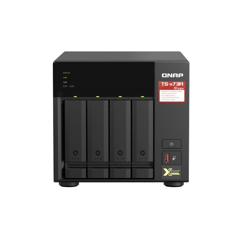 Qnap TS-473A NAS Tower Ethernet/LAN Noir V1500B