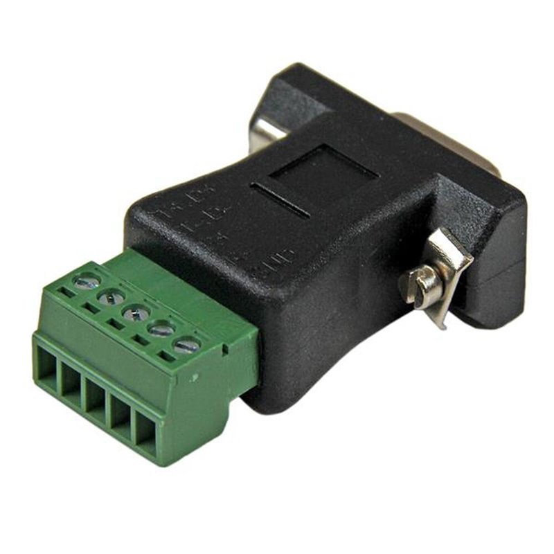 Startech.com RS422 RS485 Serial DB9 -> Terminal Block Adapter Noir