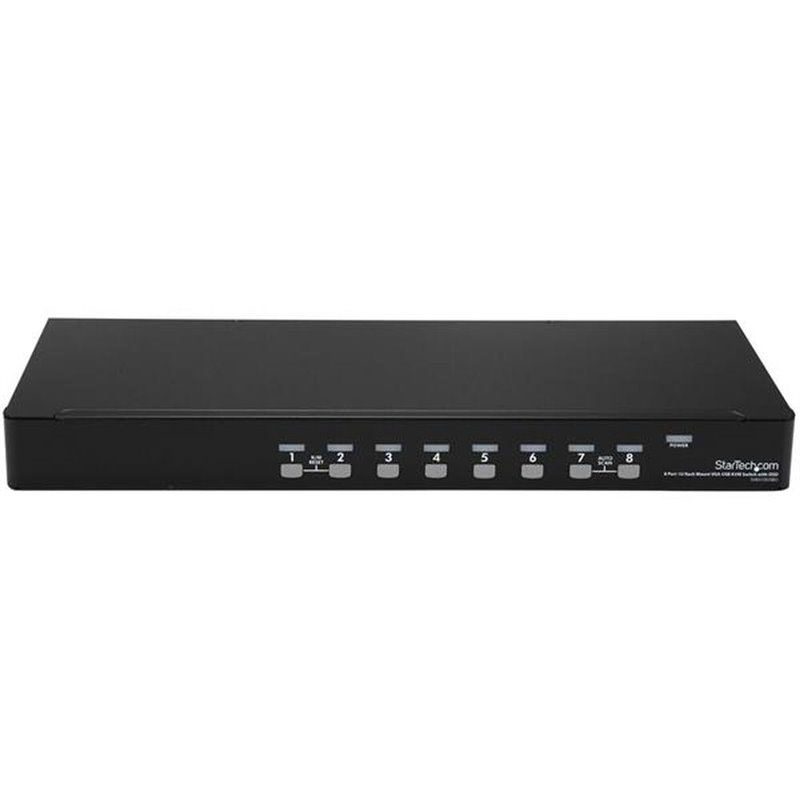 Startech.com Kit de commutateur KVM USB à montage sur rack 1U 8 ports avec affichage à l'écran et câbles