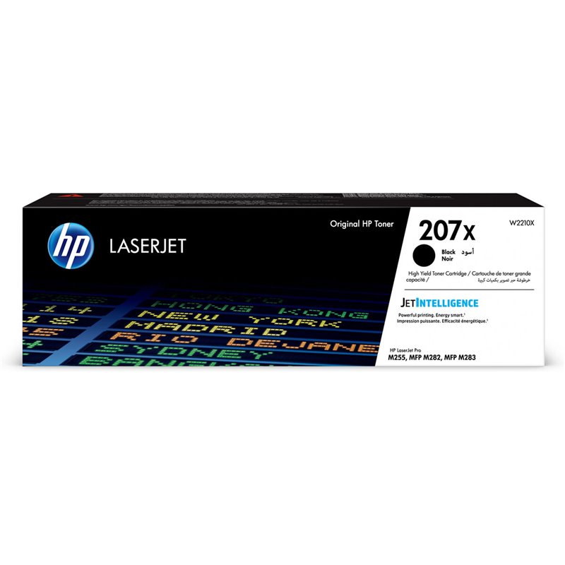 HP Toner noire LaserJet 207X authentique grande capacité