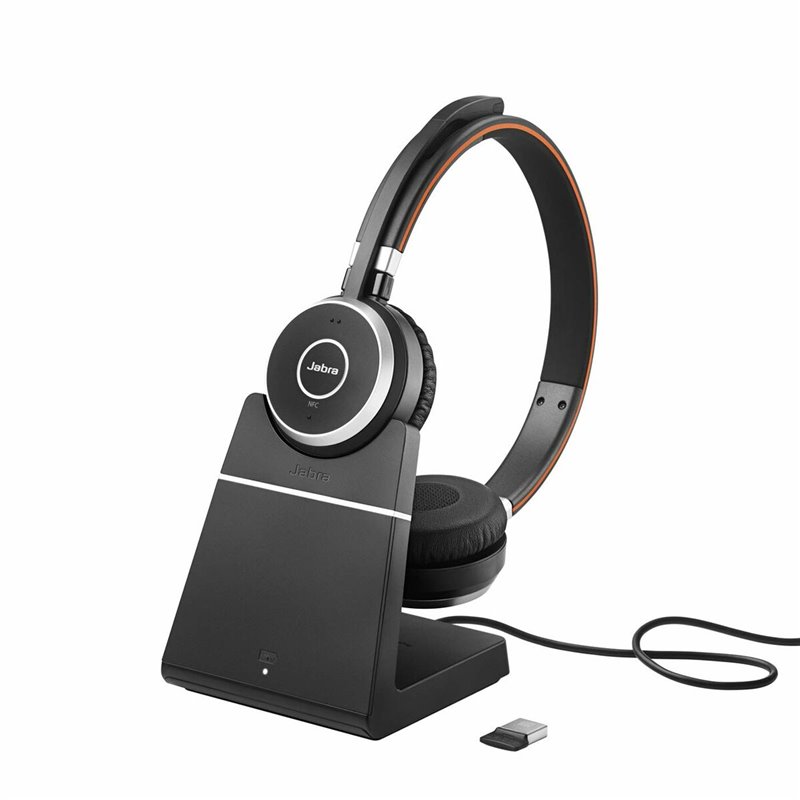 Image secondaire de Jabra Evolve 65 Casque Avec fil &sans fil Arceau Appels/Musique Micro-USB Bluetooth Socle de chargement Noir