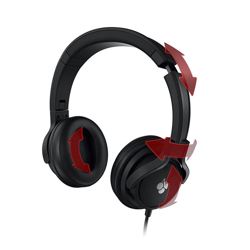 Cherry JA-2200 Casque Avec fil Arceau Jouer Noir