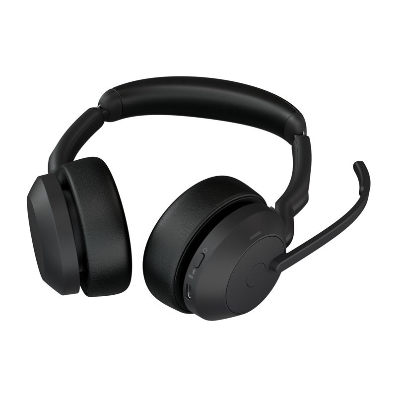 Image secondaire de Jabra Evolve2 55 Casque Sans fil Arceau Bureau/Centre d'appels Bluetooth Socle de chargement Noir