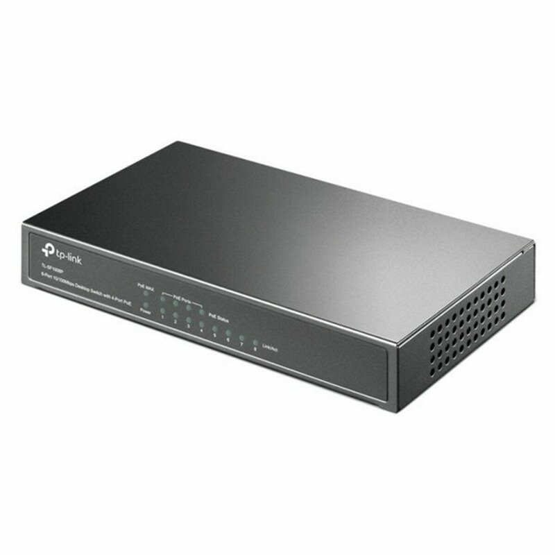 Tp-Link TL-SF1008P Non-géré Fast Ethernet (10/100) Connexion Ethernet, supportant l'alimentation via ce port (PoE) Noir