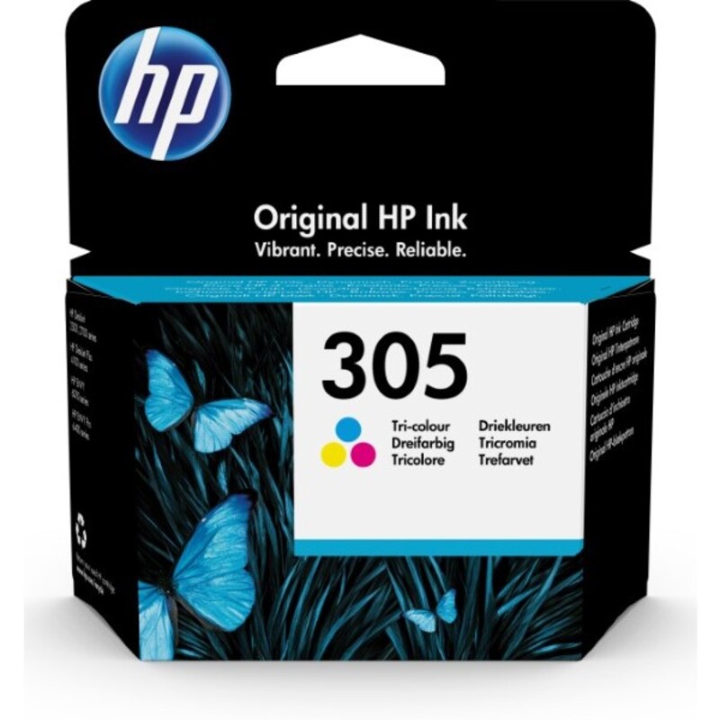 HP Cartouche d'encre trois couleurs 305 authentique