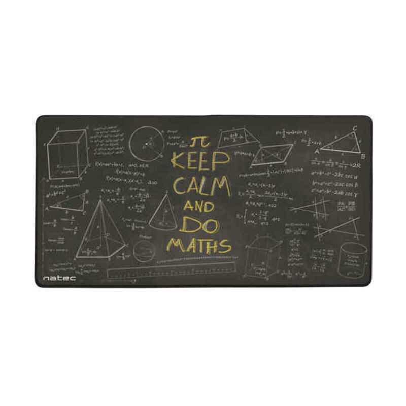 Tapis Gaming Natec Maths Jaune Blanc Noir Imprimé