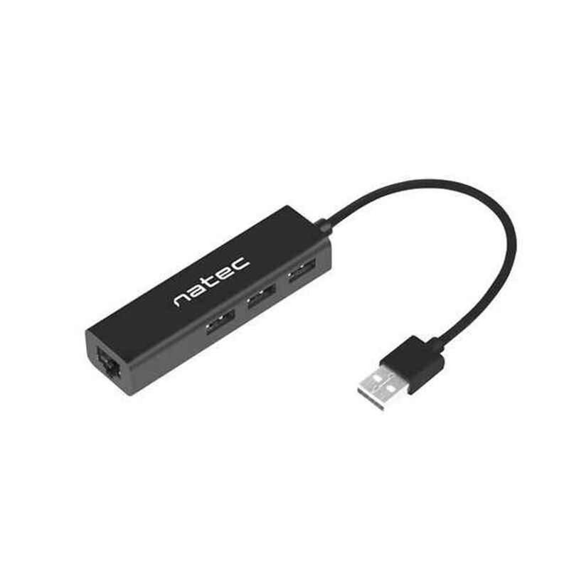 Hub USB Natec Dragonfly Noir (1 Unité)