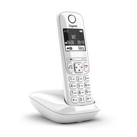 Panasonic KX-TG1611FRW Téléphone solo sans fil DECT sans répondeur Blanc  [Version Française]