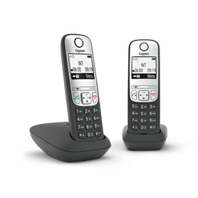 Téléphone fixe Gigaset A690 Duo Noir/Argenté