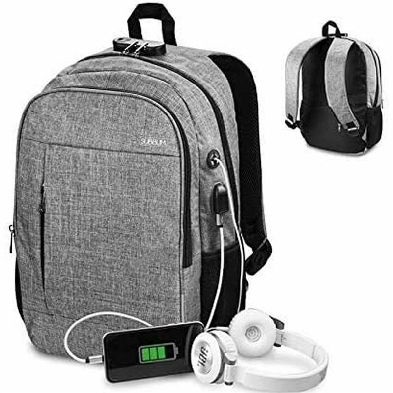 Sac à Dos pour Portable et Tablette avec Sortie USB Subblim Mochila pa